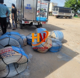 Cáp Thép Bọc Nhựa Căng Lưới Ao Tôm