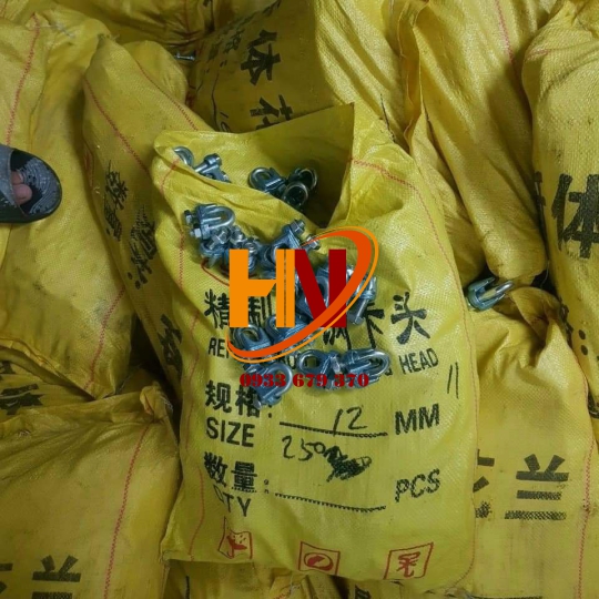 Ốc siết cáp mạ kẽm phi 5