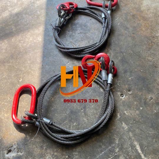 SLING CÁP THÉP CẨU HÀNG 2 CHÂN | NHẬN GIA CÔNG THEO YÊU CẦU KHÁCH HÀNG