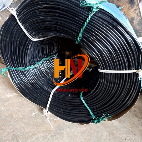 CÁP BỌC NHỰA MÀU ĐEN PVC PHI 2,3,4,5,6,7,8,9,10,12,14...30