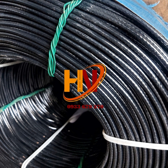 CÁP BỌC NHỰA MÀU ĐEN PVC PHI 2,3,4,5,6,7,8,9,10,12,14...30