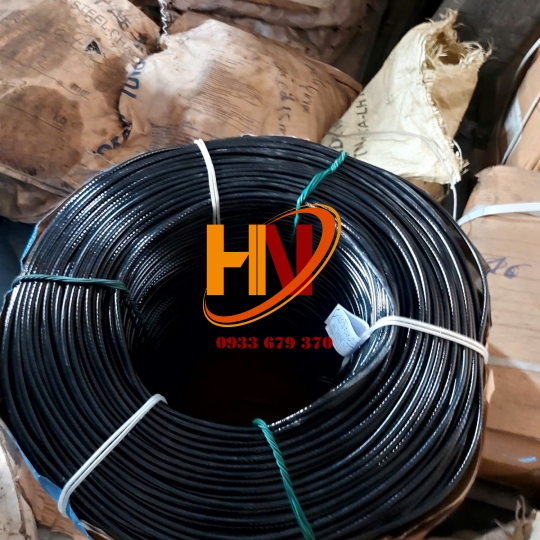 CÁP BỌC NHỰA MÀU ĐEN PVC PHI 2,3,4,5,6,7,8,9,10,12,14...30
