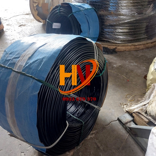 CÁP BỌC NHỰA MÀU ĐEN PVC PHI 2,3,4,5,6,7,8,9,10,12,14...30