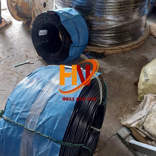 CÁP BỌC NHỰA MÀU ĐEN PVC PHI 2,3,4,5,6,7,8,9,10,12,14...30