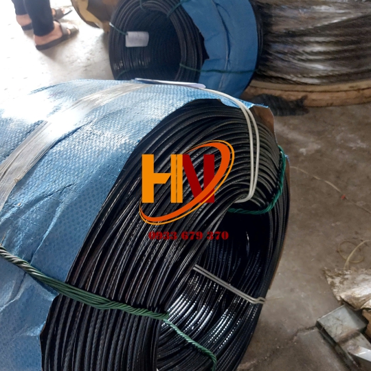 CÁP BỌC NHỰA MÀU ĐEN PVC PHI 2,3,4,5,6,7,8,9,10,12,14...30