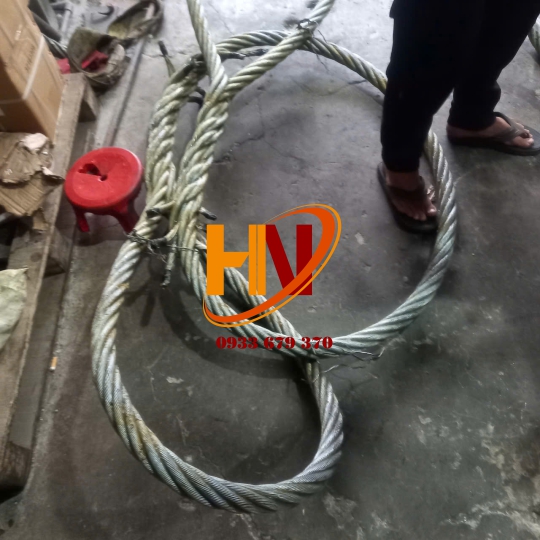 CÁP THÉP D46MM CHẦU (TẾT) 2 ĐẦU VÒNG