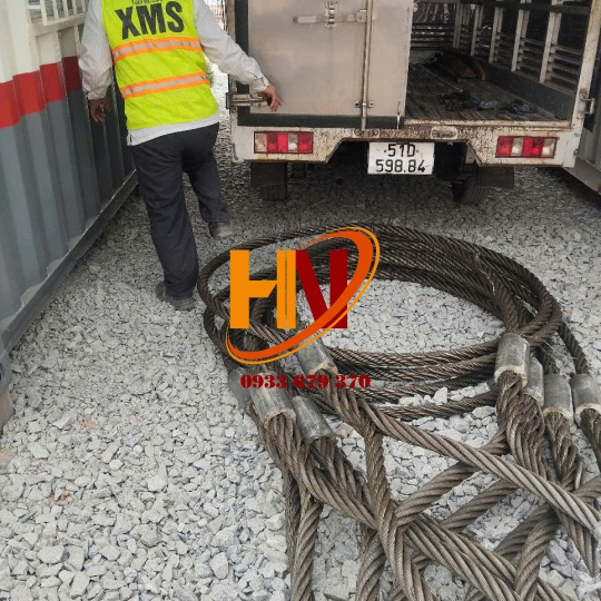 CÁP THÉP D48MM CHẦU BẤM CHÌ 2 ĐẦU 