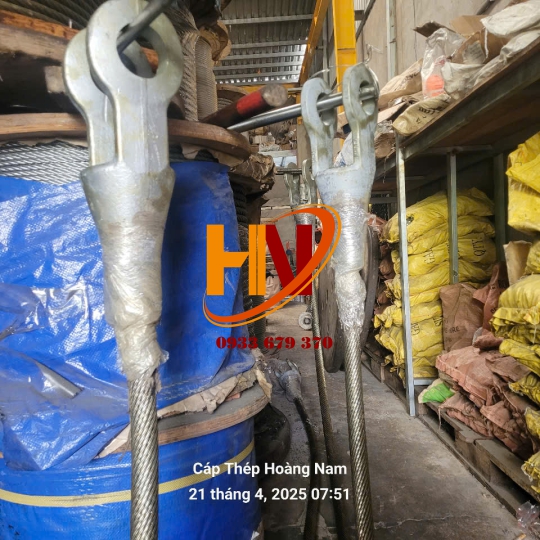 ĐỔ CHÌ ĐẦU SOCKET CÁP THÉP