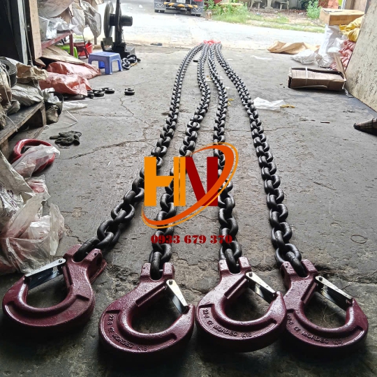 Sling Xích 4 Chân Phi 22 x 6 Mét  ,Giải Pháp Nâng Hạ Đa Năng và An Toàn Tuyệt Đối