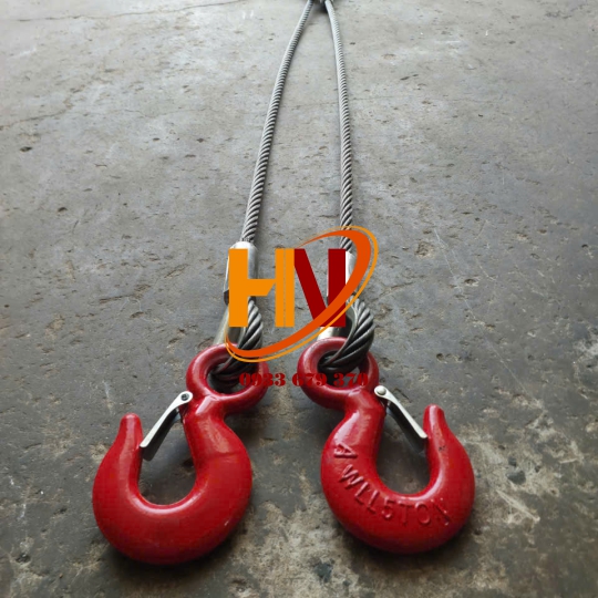 SLING CÁP THÉP 2 CHÂN D16MM X 1.5M