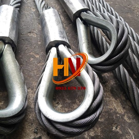 DÂY CÁP THÉP BẤM CHÌ MẮT CỨNG ( BẤM CHÌ CÓ BẸN LÓT CÁP)