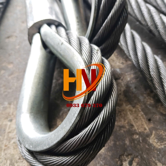 DÂY CÁP THÉP BẤM CHÌ MẮT CỨNG ( BẤM CHÌ CÓ BẸN LÓT CÁP)