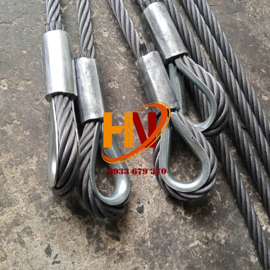 DÂY CÁP THÉP BẤM CHÌ MẮT CỨNG ( BẤM CHÌ CÓ BẸN LÓT CÁP)