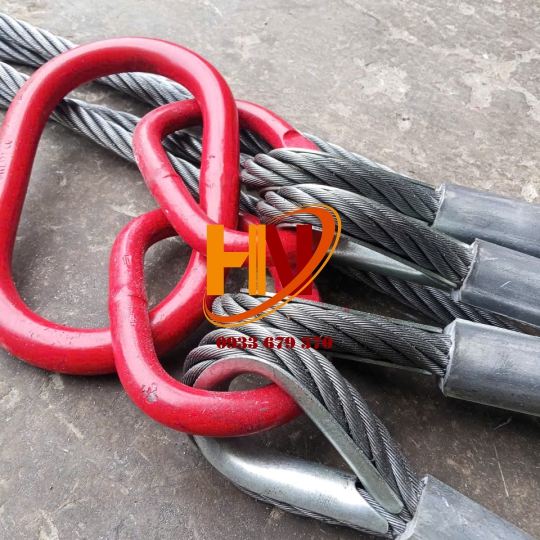 DÂY CÁP THÉP BẤM CHÌ MẮT CỨNG ( BẤM CHÌ CÓ BẸN LÓT CÁP)